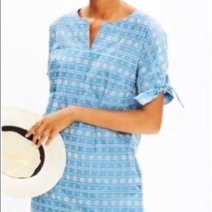 Madewell Embroidered Tie-Sleeve Dress